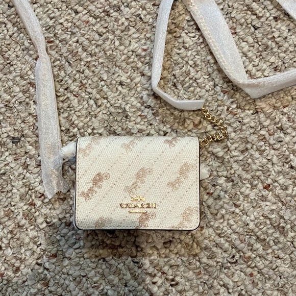 Coach Mini Wallet With Horse And Carriage Dot Print C4477 cream - Picture 5 of 13